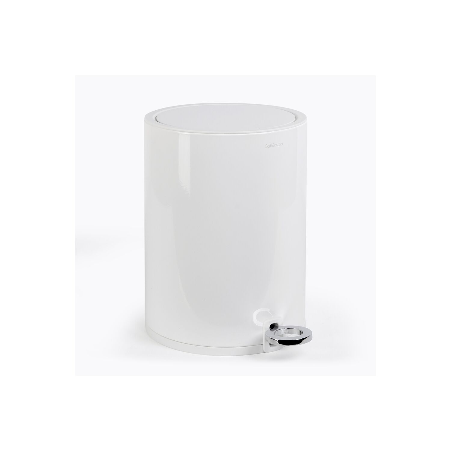 Poubelle à pédale blanc brillant 3L STEP