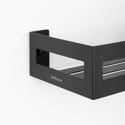 Etagère murale de salle de bain noir - CLASS