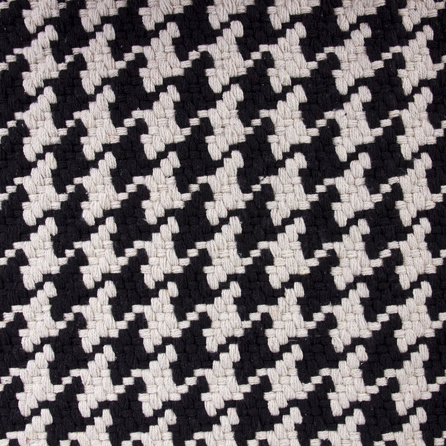 Zwart-wit badmat Pied de Poule