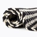 Tapis de bain noir et blanc pied de poule