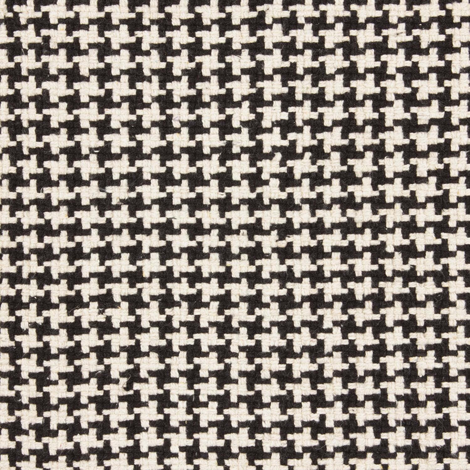 Tapis de bain noir et blanc pied de poule