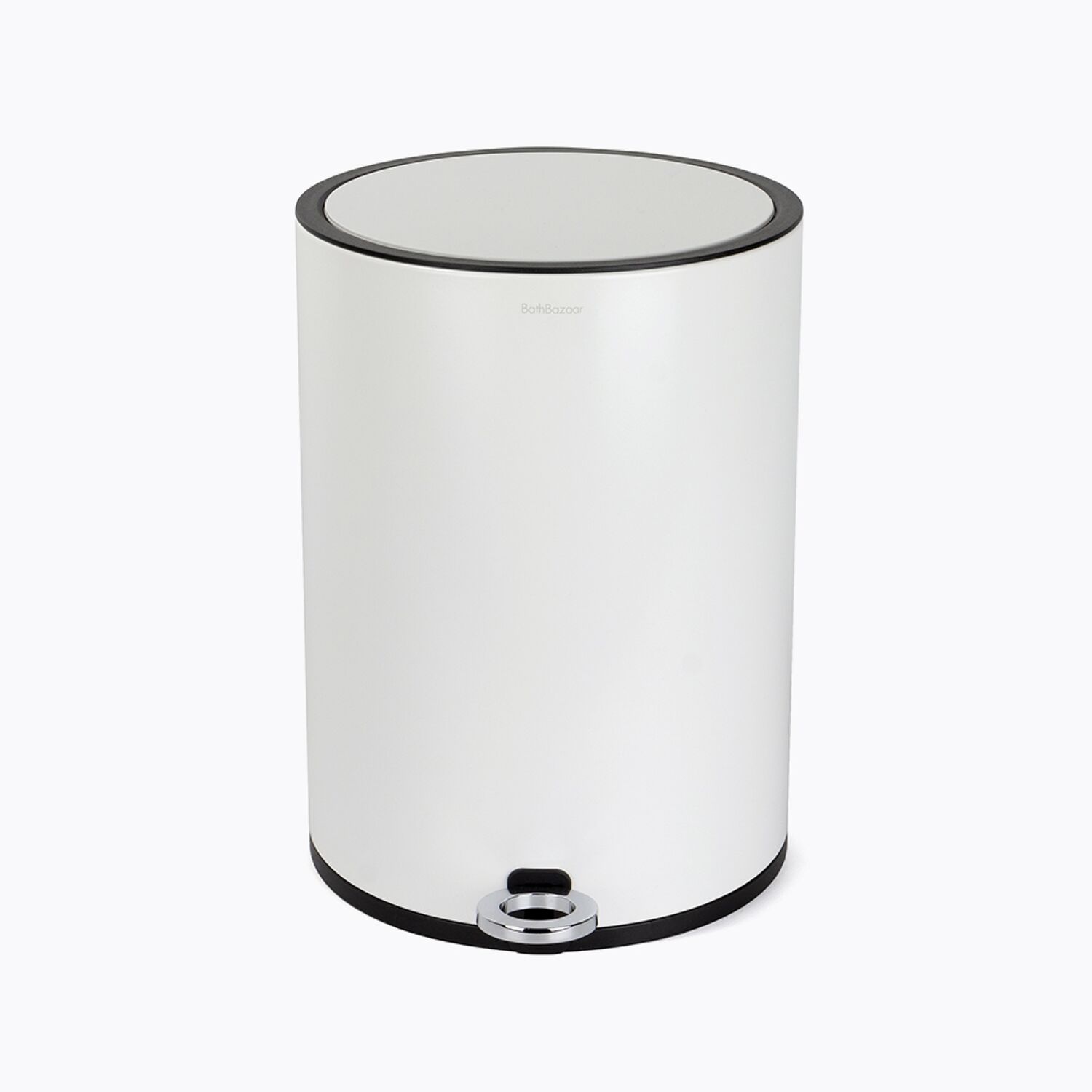 Poubelle à pédale blanc mat 6L Step