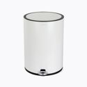 Poubelle à pédale blanc mat 6L Step