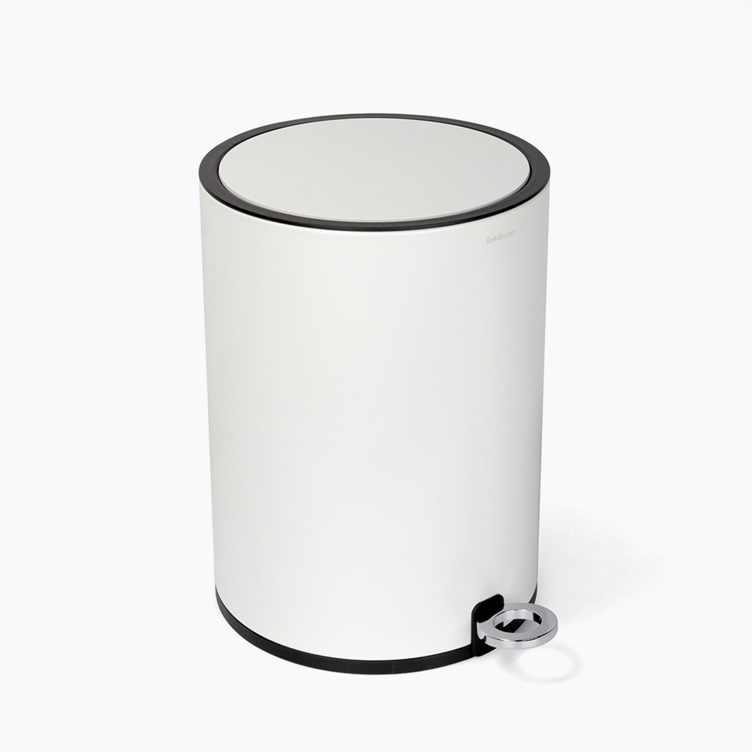 Poubelle à pédale blanc mat 6L Step