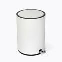 Poubelle à pédale blanc mat 6L Step