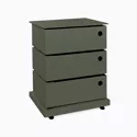 Meuble de rangement pivotant 3 casiers vert kaki mat Twist
