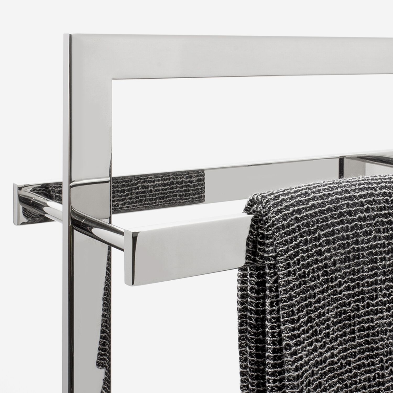 Porte-serviette inox mat ou brillant - COMPACT