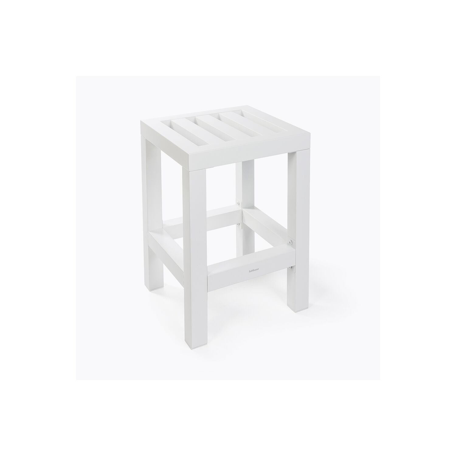 Tabouret en Inox Noir ou Blanc PLAZZA