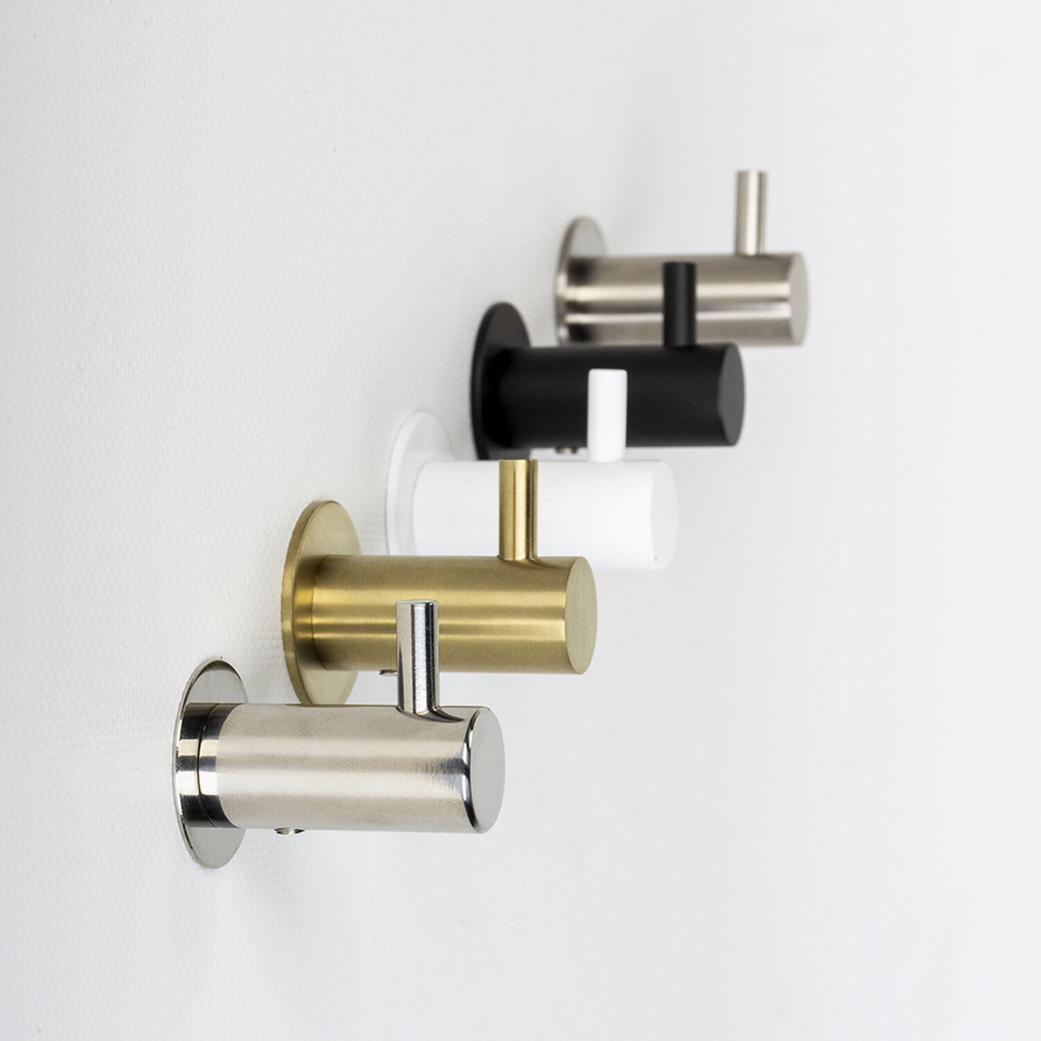 Patère salle de bains inox brillant ou mat X2 - PICOT