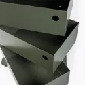 Meuble de rangement pivotant 3 casiers vert kaki mat Twist