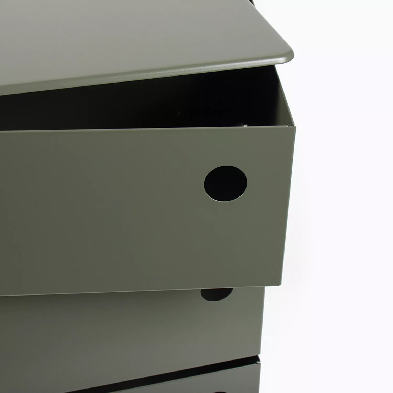 Meuble de rangement pivotant 3 casiers vert kaki mat Twist