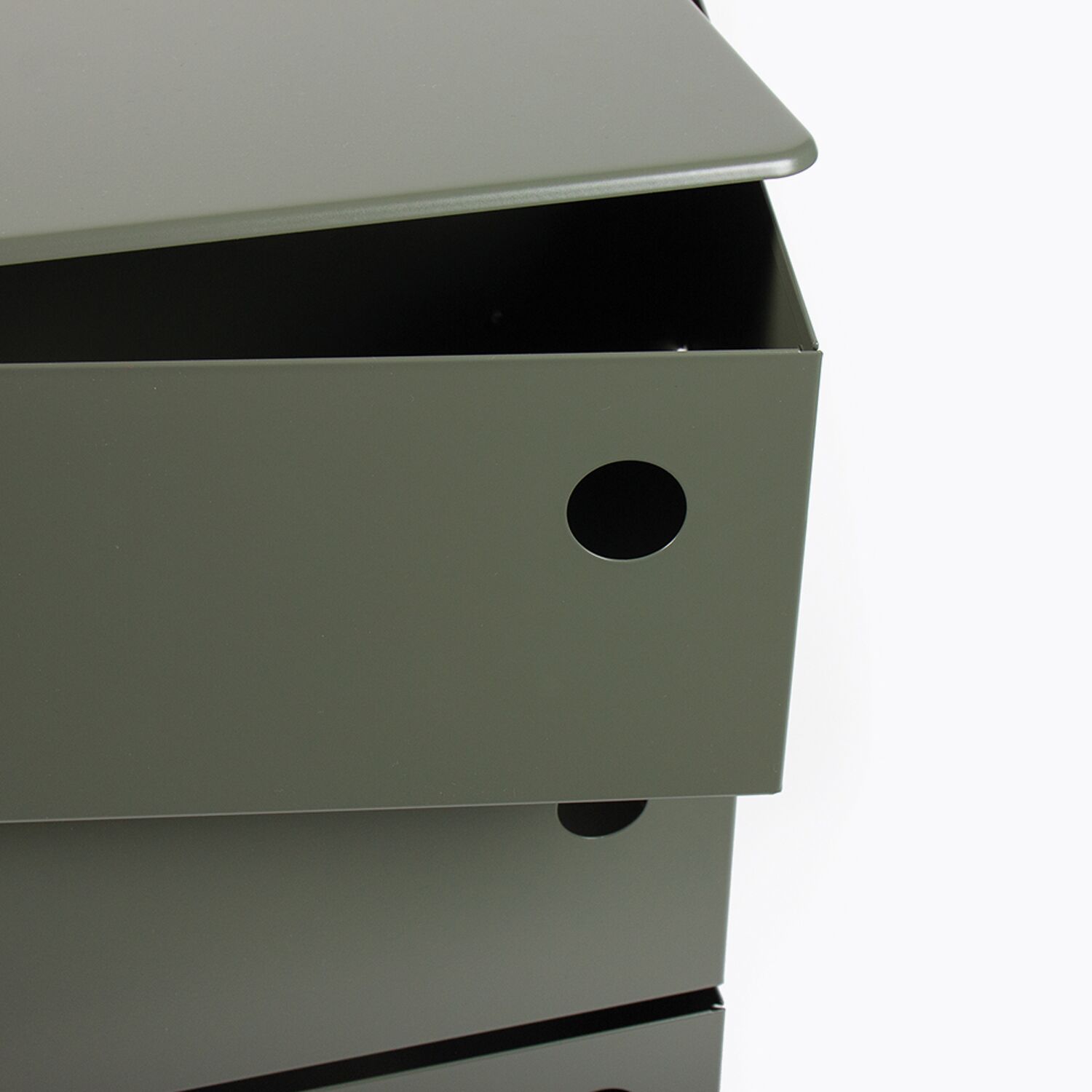 Meuble pivotant 5 casiers vert kaki mat - TWIST