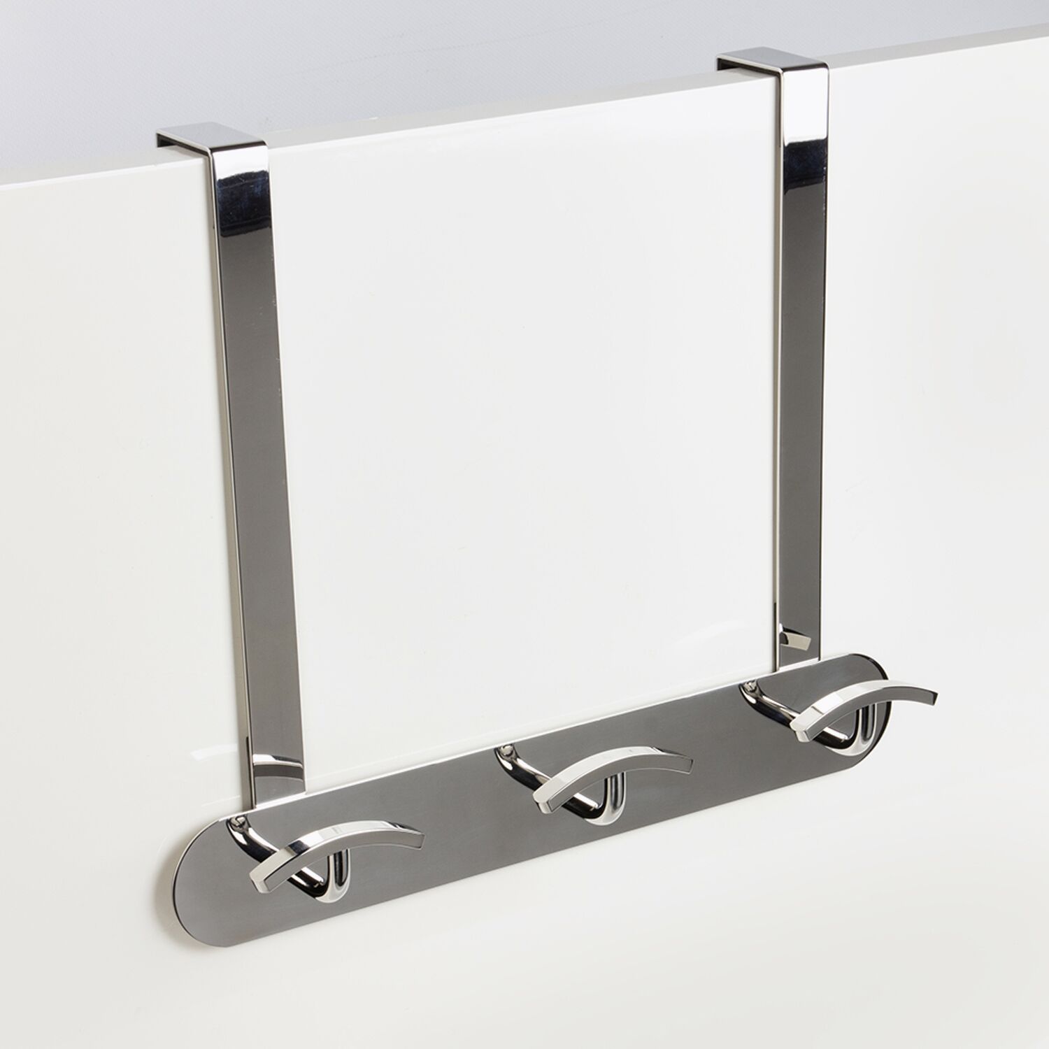 Patère 3 têtes CLUB Inox brillant