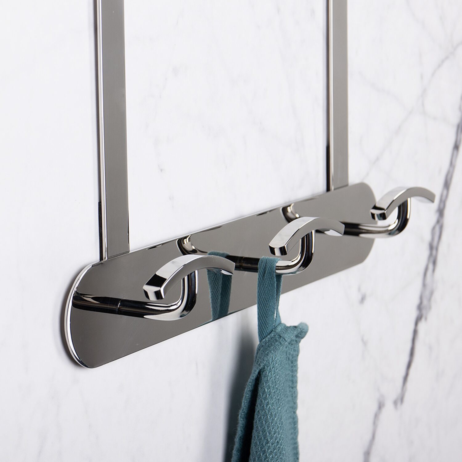 Patère 3 têtes CLUB Inox brillant