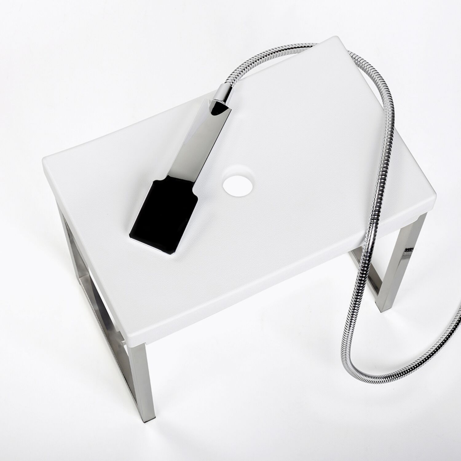 Tabouret de douche 100% inox de salle de bain - SUEDE