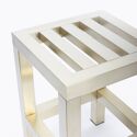 Tabouret PLAZZA en inox doré