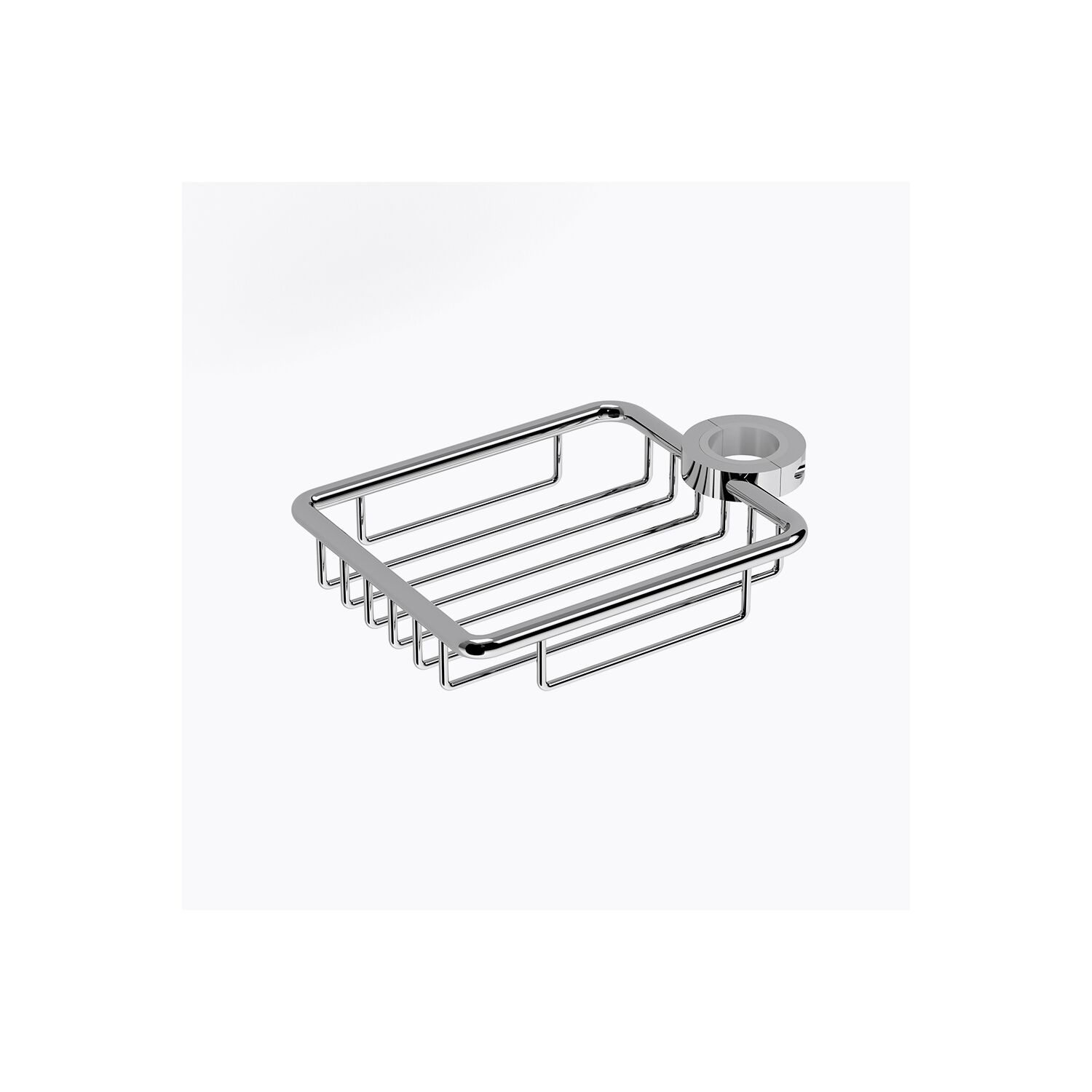 Porte-savon REMIX pour barre de douche en inox brillant