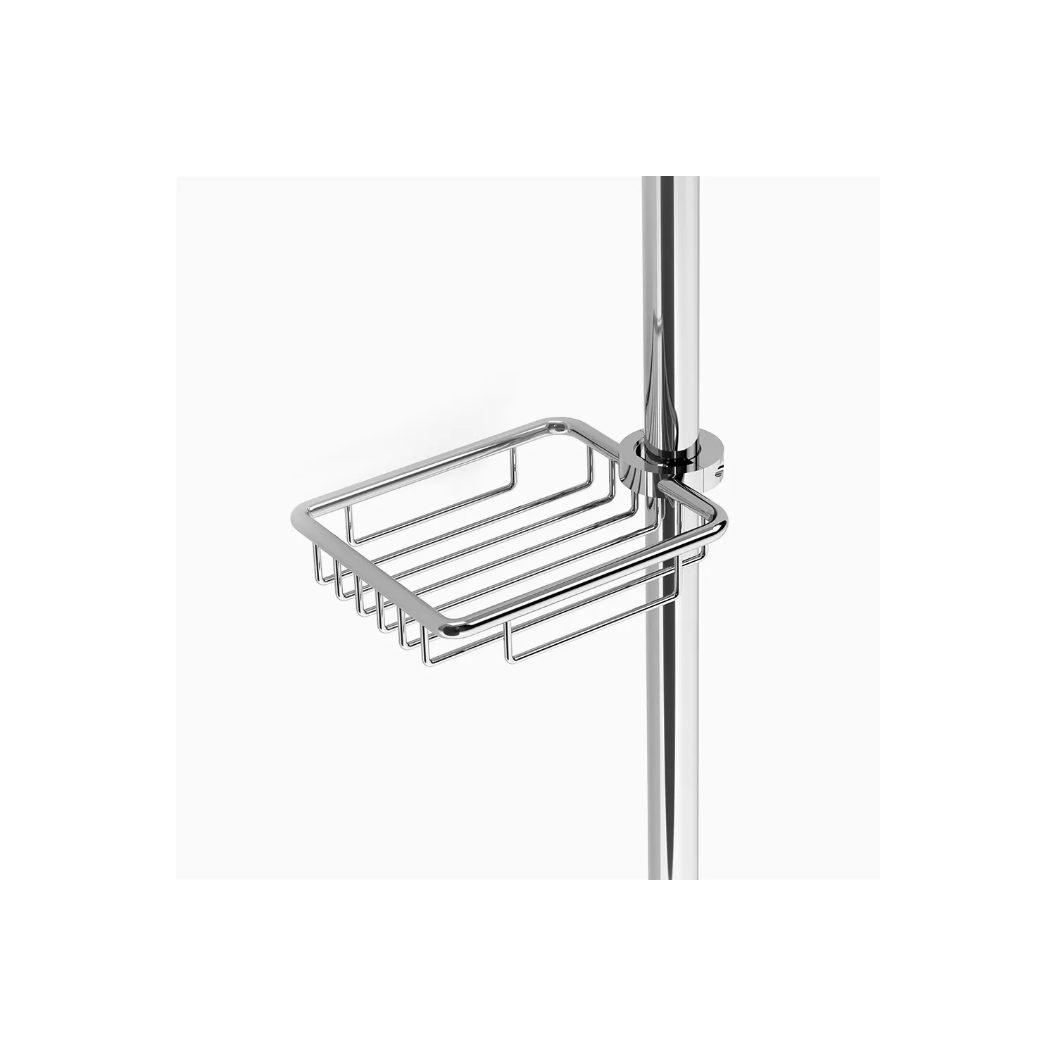 Porte-savon REMIX pour barre de douche en inox brillant