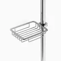 Porte-savon REMIX pour barre de douche en inox brillant