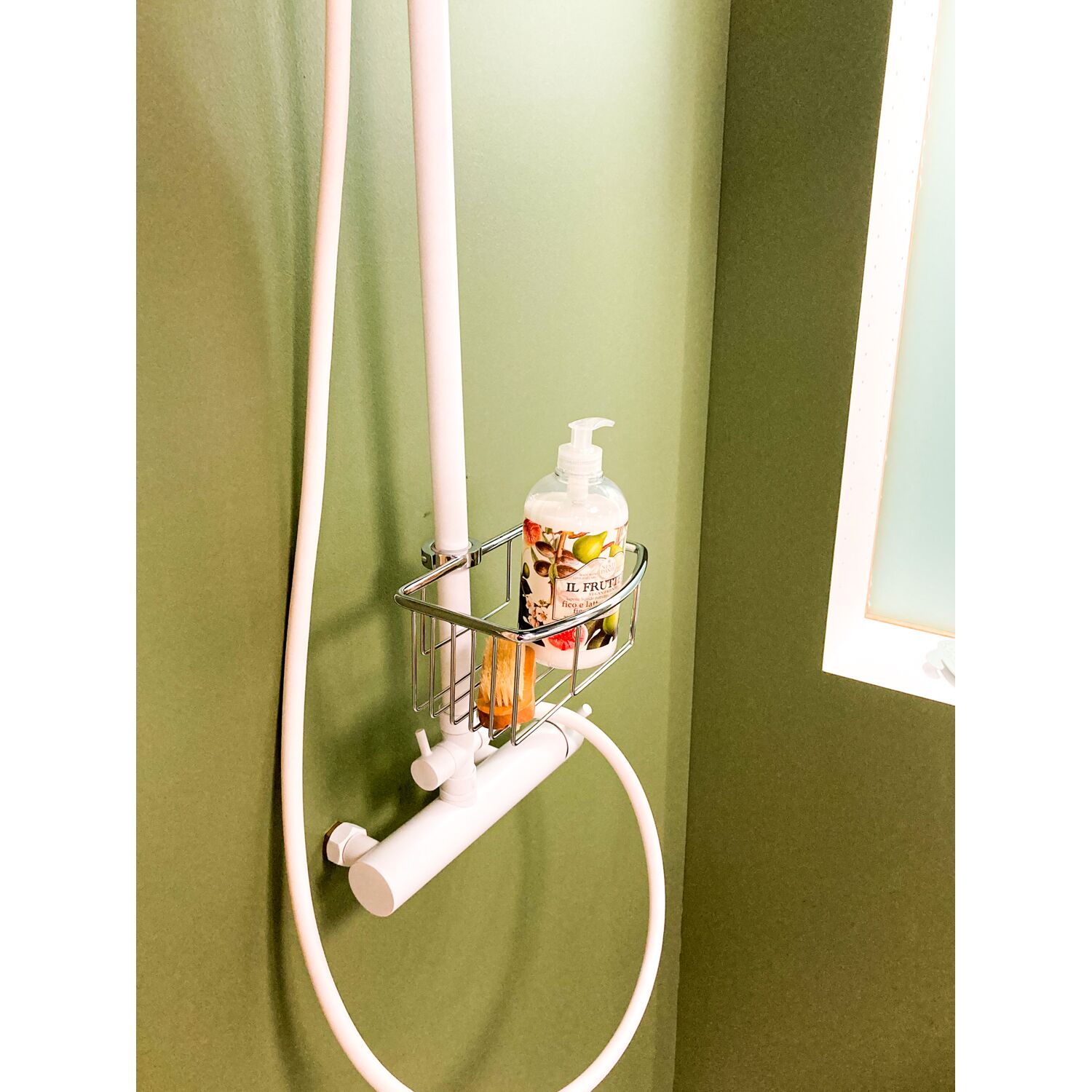 Panier barre de douche inox brillant - Remix