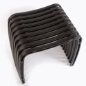 Tabouret en bambou noir Vogue