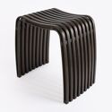 Tabouret en bambou noir Vogue