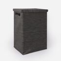 Panier à linge gris chiné grand modèle 60L - York