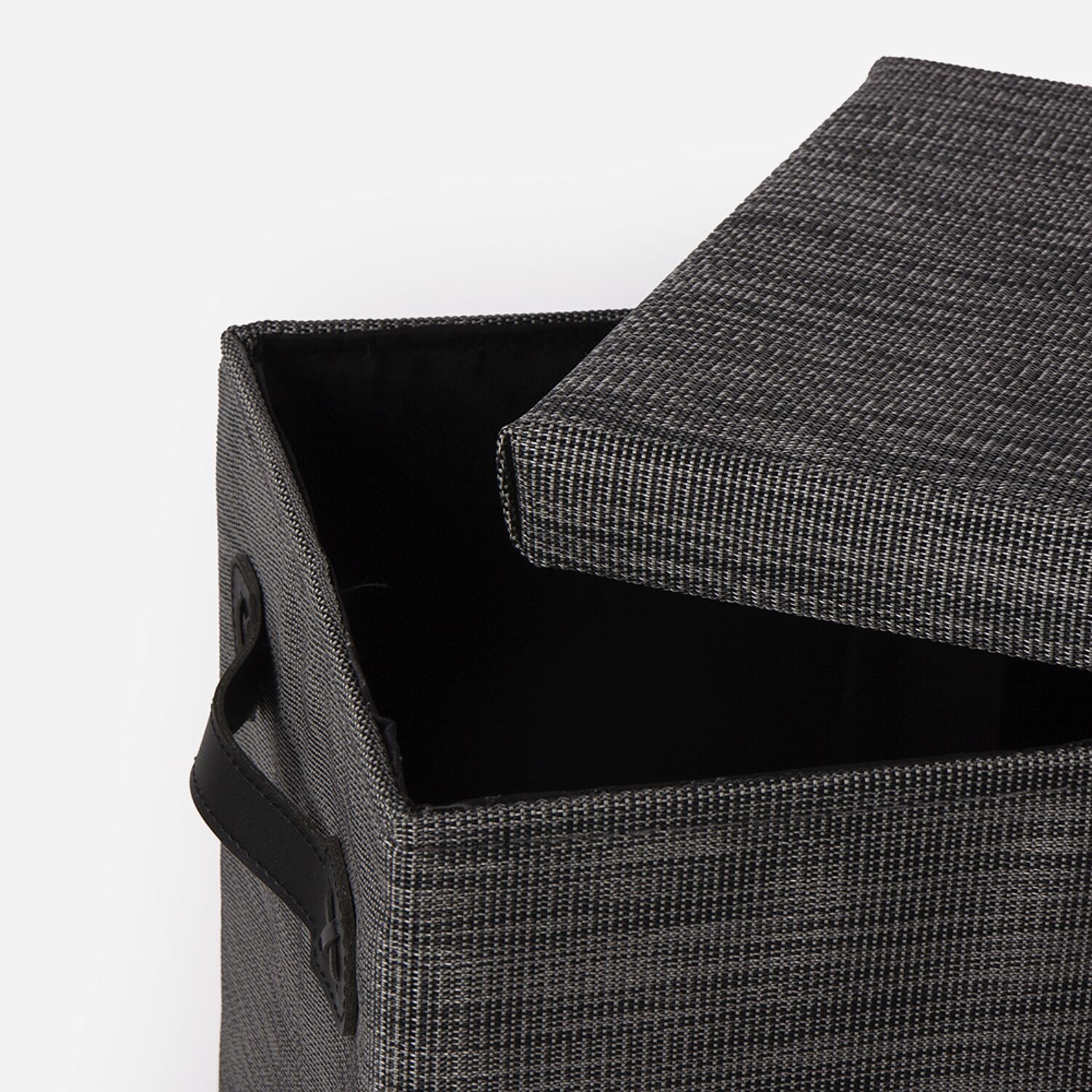 Panier à linge gris chiné grand modèle 60L - York