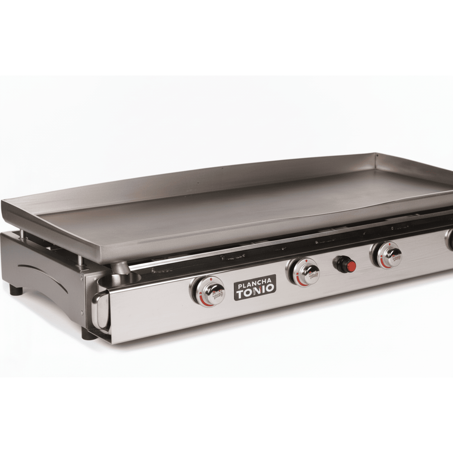 Plancha gaz Lagoa 4 feux en inox - Cuisson professionnelle pour 30 à 100 personnes