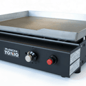 Plancha gaz professionnelle 2 feux Lagos - Inox - Pour 6 à 12 personnes