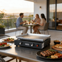 Plancha gaz professionnelle 2 feux Lagos - Inox - Pour 6 à 12 personnes