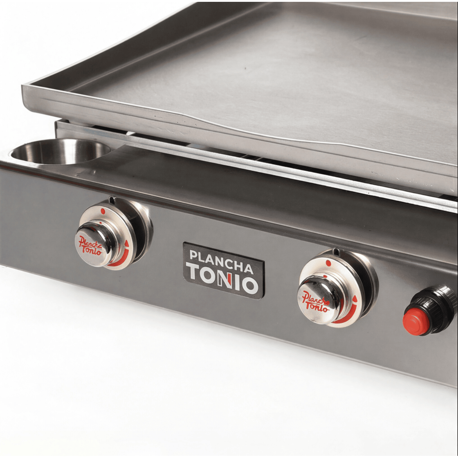 Plancha gaz Lagoa 2 feux tout inox - Cuisson professionnelle pour 6 à 12 personnes