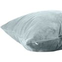 Samtrechteckiges Kissen aus Gletscherblau-Velours 50x30 cm - NAURU