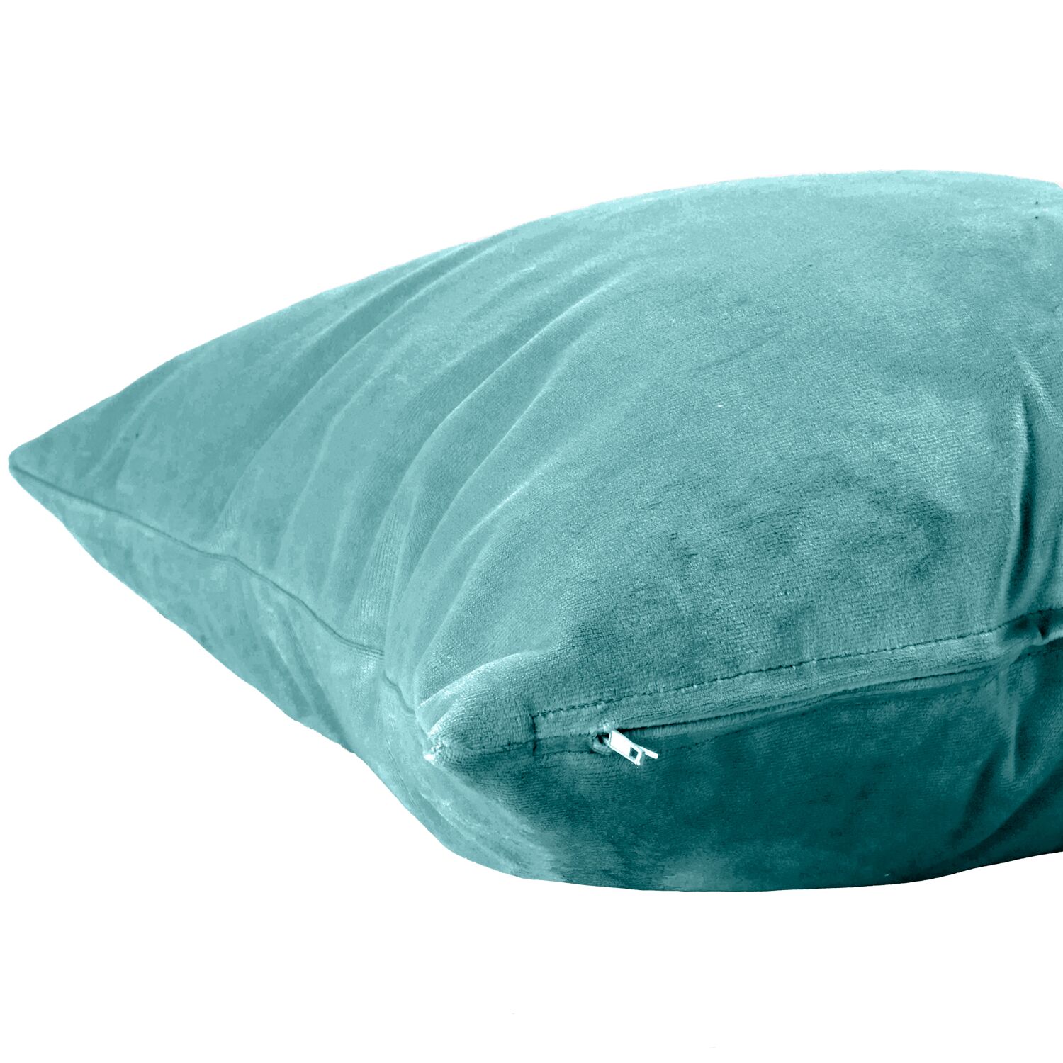Coussin carré velours vert 45x45 cm - NAURU