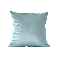 Coussin carré velours bleu...