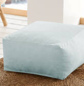 Pouf carré 50x50cm velours...