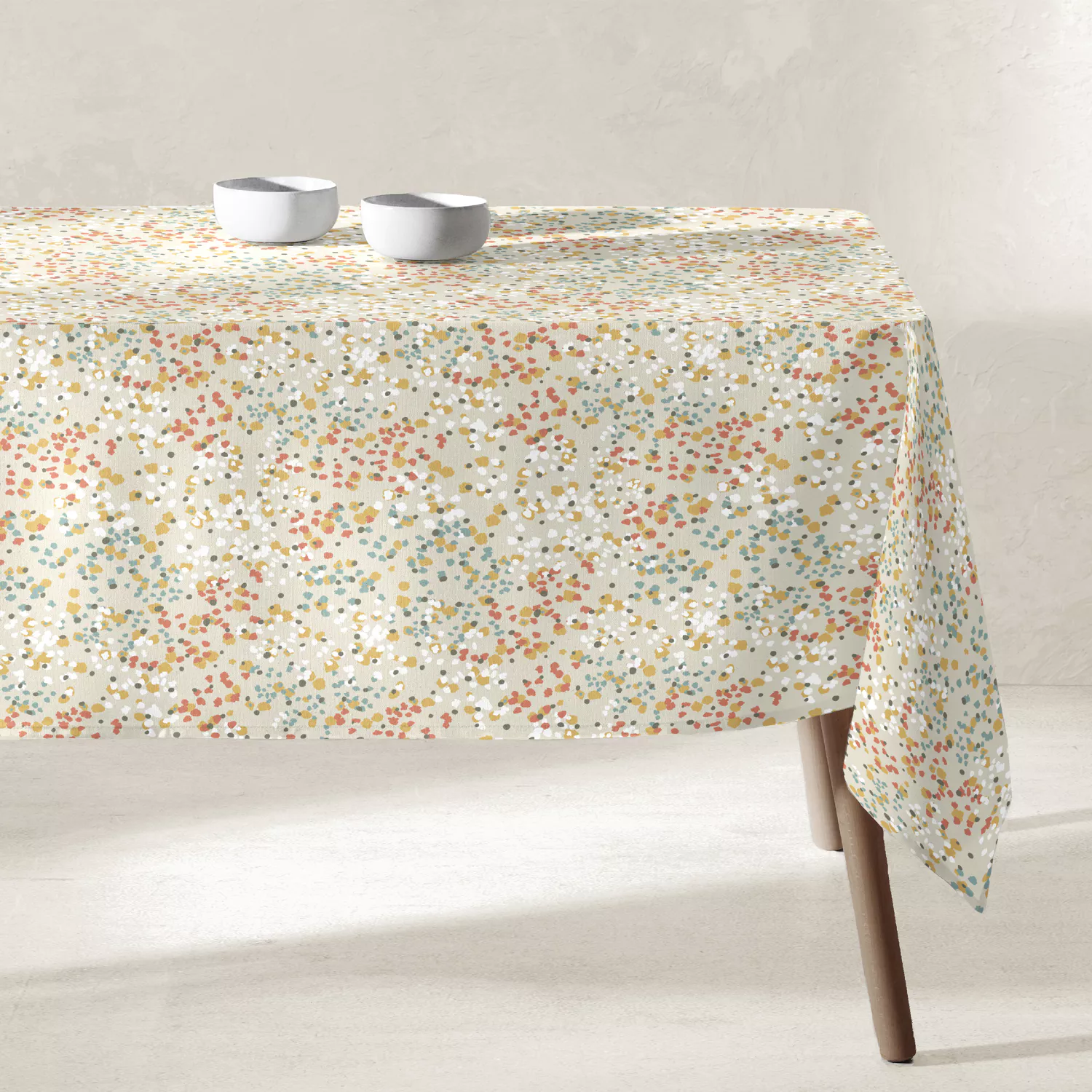 Nappe en résine antitache Terracotta - 135x250 cm JAVA