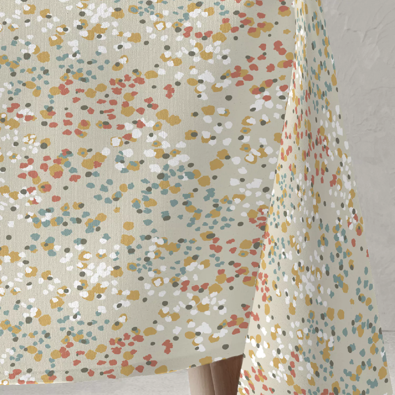 Nappe en résine antitache Terracotta - 135x250 cm JAVA