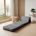 Matelas de sol modulaire 1 place en polyuréthane gris foncé