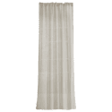 Tenda velata effetto lino beige con treccia arricciata 140x280cm FUJORA - Happy Garden