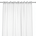 Rideau à galon fronceur Voilage Blanc 140x280cm ETNARA