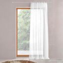 Rideau à galon fronceur Voilage Blanc 140x280cm ETNARA