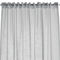 Rideau à galon fronceur Voilage Gris Acier 140x280cm ASOVA