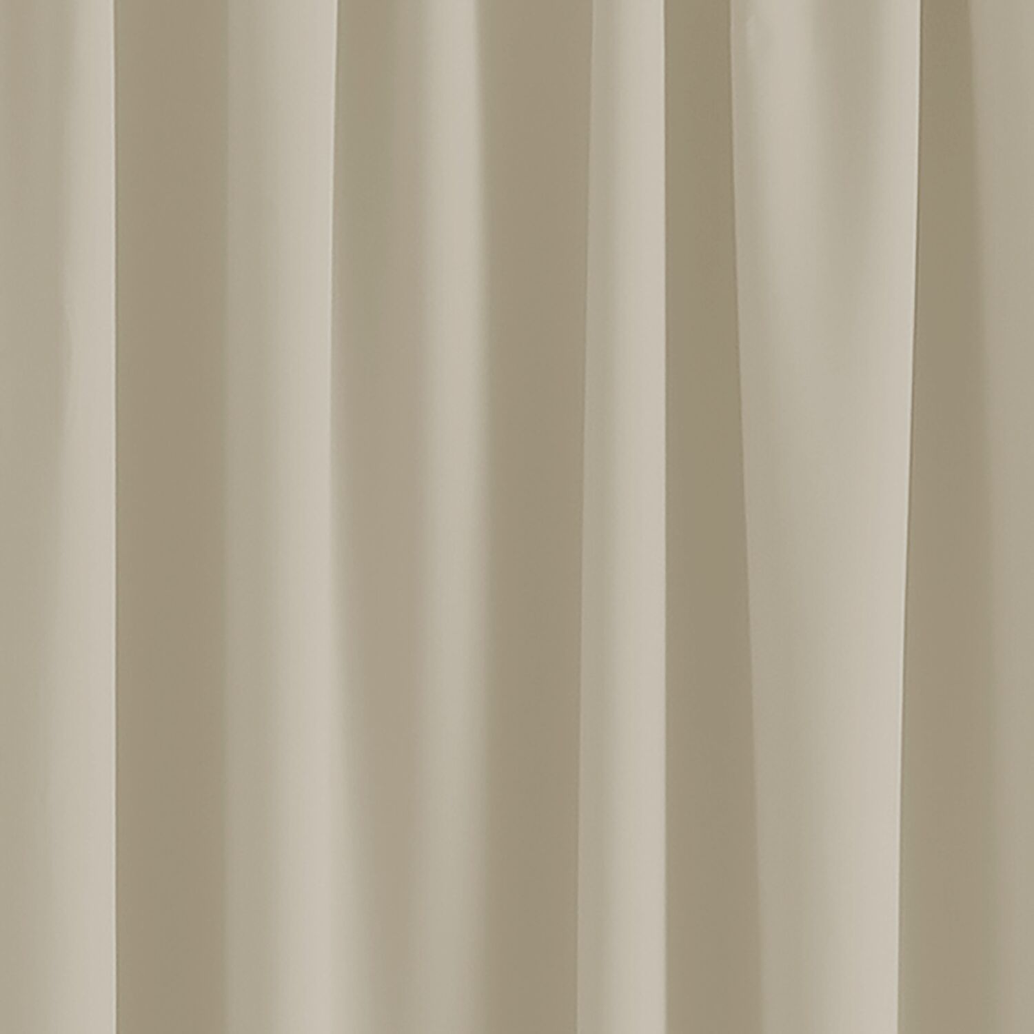 Rideau à galon fronceur Effet Lin Beige 140x280cm KILAVA