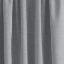 Rideau à galon fronceur Gris Acier 140x280cm TEIDOR