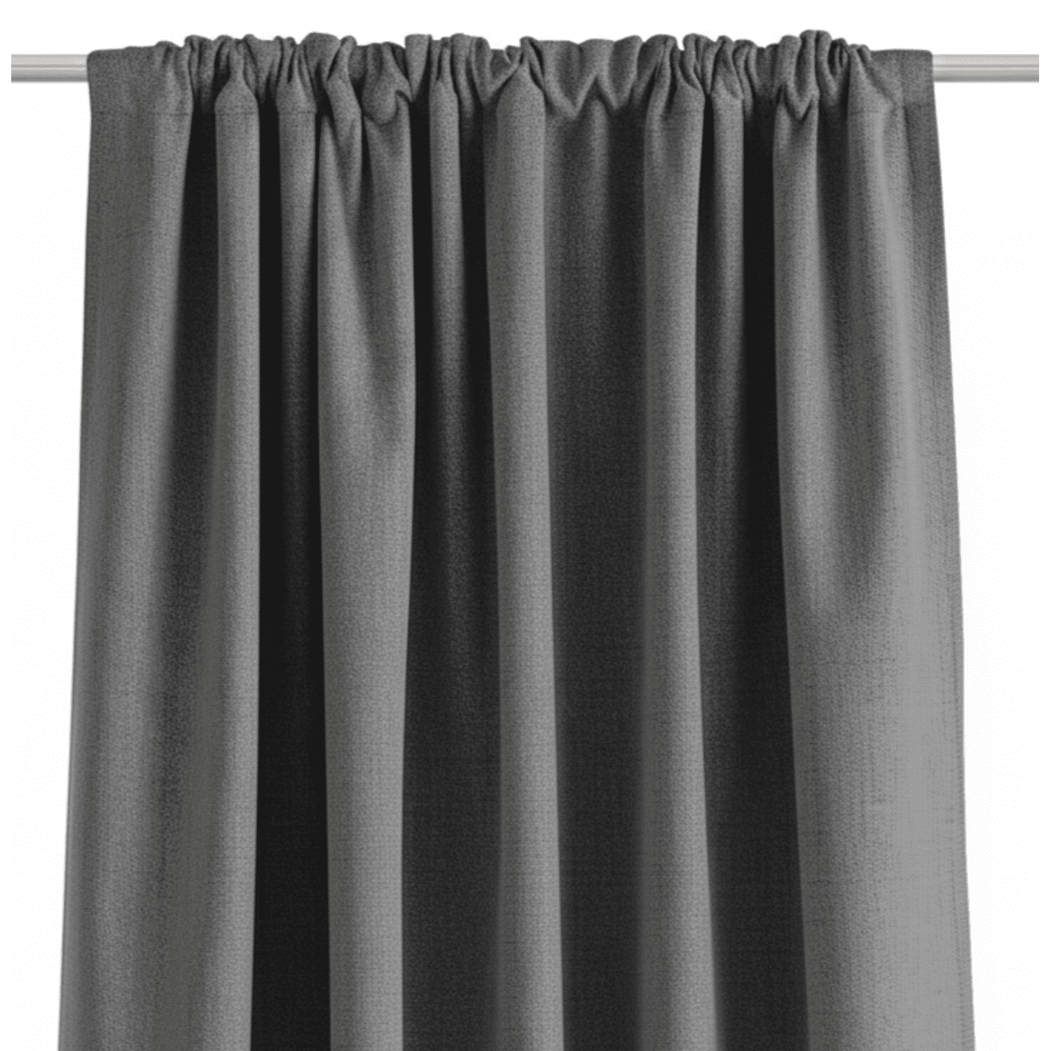 Rideau plissé en polyester gris 140 x 280 cm TEIDOR