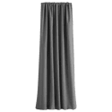 Rideau plissé en polyester gris 140 x 280 cm TEIDOR - Happy Garden