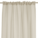 Rideau à galon fronceur Voilage Beige 140x280cm VESKARA