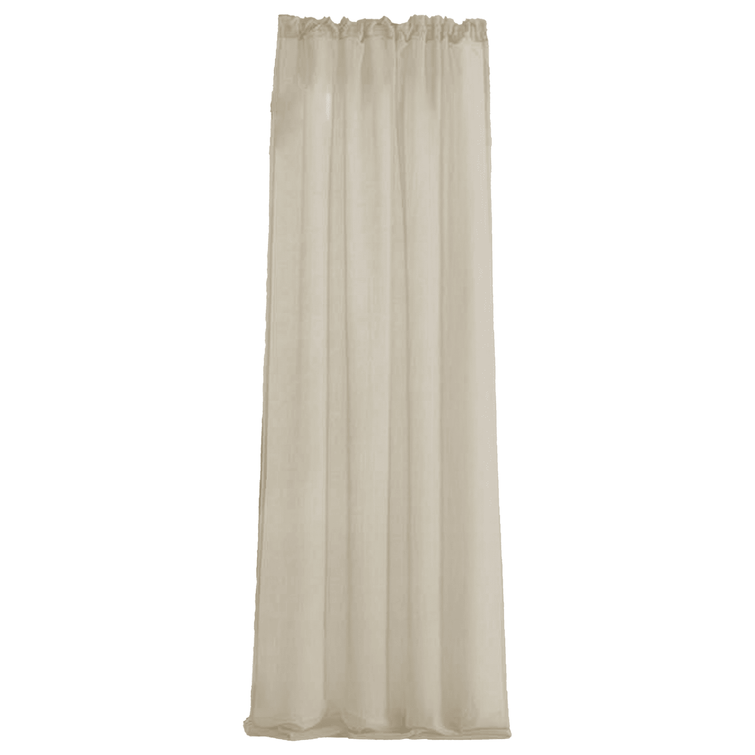 Gardine mit geraffter Borte Voilage Beige 140x280cm VESKARA