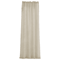 Gardine mit geraffter Borte Voilage Beige 140x280cm VESKARA - Happy Garden